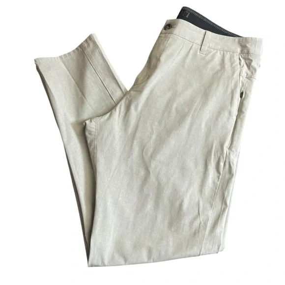Vuori Aim khaki golf & travel pants for men 36 - Picture 5 of 12